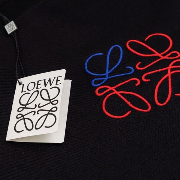 完売必至 ロエベ エンブロイダリー アナグラム Tシャツ コピー loc95833